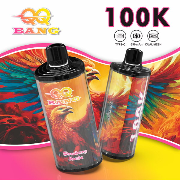 QQ Bang 100000 Puff Disposable Vape – Dual Mesh, LED y Type‑C